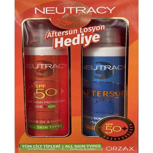 Neutracy Güneş Koruyucu Set Tüm Ciltler İçin - Güneş Losyonu SPF50+ 150 ml - Aftersun Losyon 150 ml ürün görseli