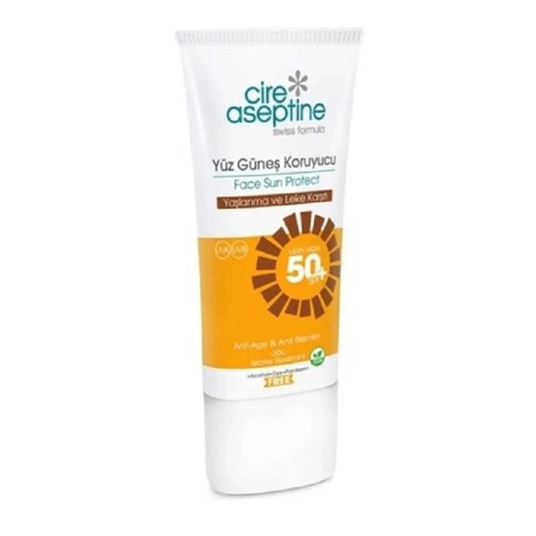 Cire Aseptine Yüz Güneş Koruyucu SPF50+ Yaşlanma ve Leke Karşıtı 50 ml ürün görseli