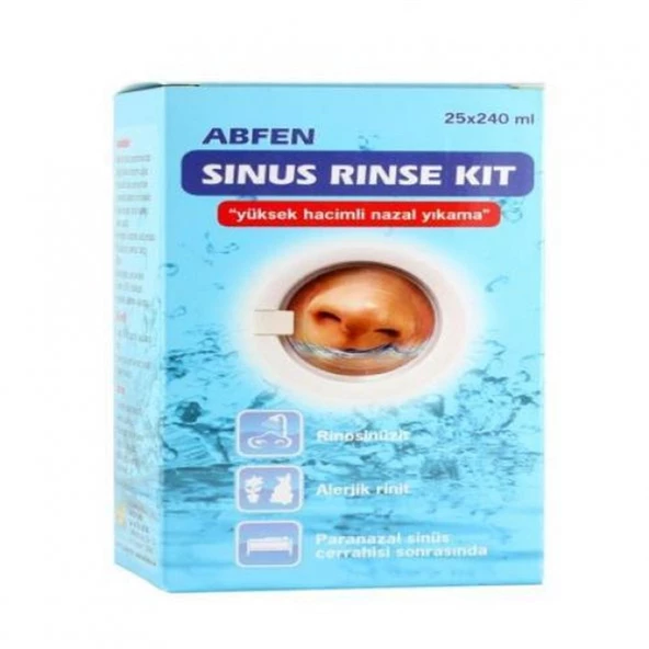 Abfen Sinüs Rinse Kit Yetişkin 25 Poşet 240 ml