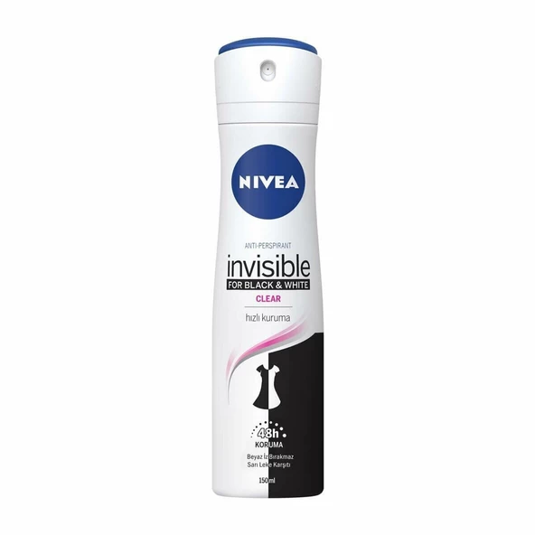 Nive Sprey Deodorant Invisible for Black & White Clear 150 ml ürün görseli