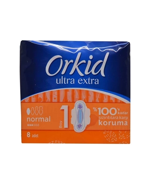 Orkid Ultra Extra Hijyenik Ped Normal 8'li