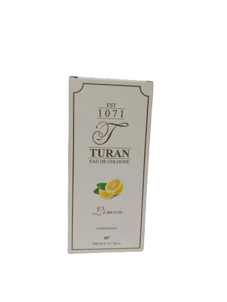 Turan Parfümlü Limon Kolonyası 80° 200 ml