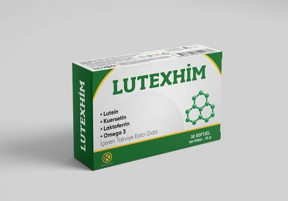 Lutexhim Lactoferrin, Antosiyanin, Omega 3, Quersetin, Lutein, Zeaksantin 30 Soft jel - Resim 6