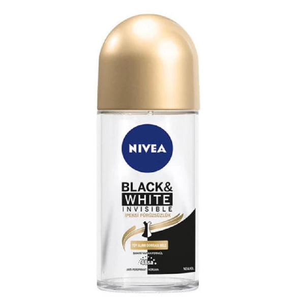 Nivea Black & White Invisible Roll On For Women İpeksi Pürüzsüzlük 50 ml
