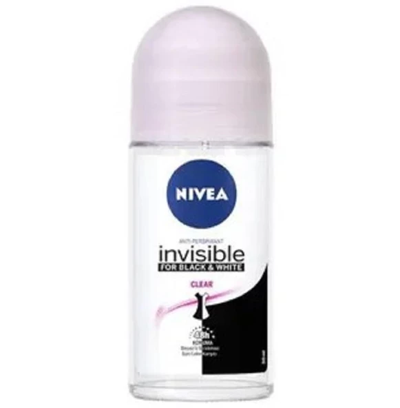 Nivea Black & White Invisible Roll-On For Women 25 ml ürün görseli