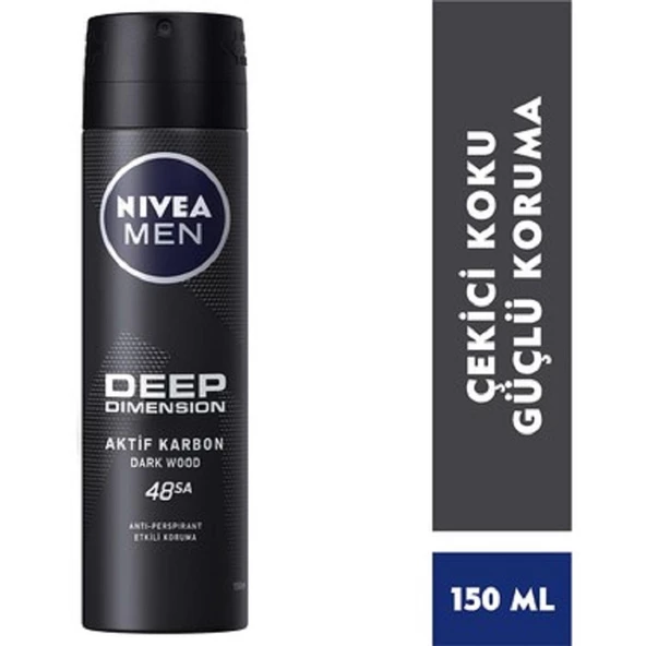 Nivea Deodorant Deep Dimension Erkek 150 ml ürün görseli
