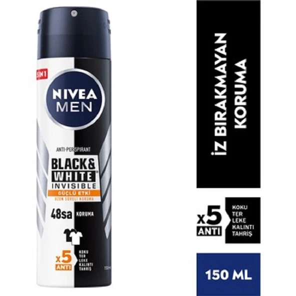 Nivea Men Black & White Güçlü Etki 150 ml ürün görseli