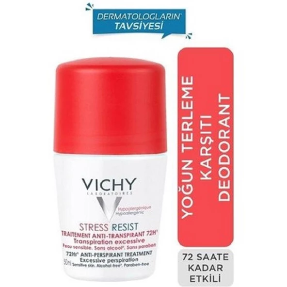 Vichy Roll-On Deodorant Stres Karşıtı Aşırı Terleme 50 ml ürün görseli