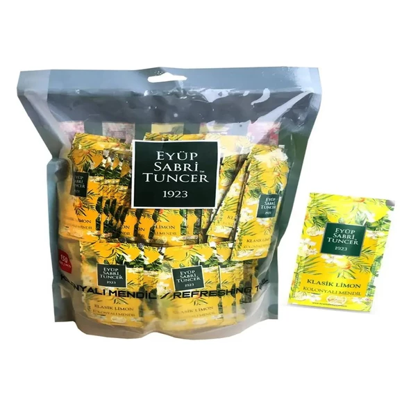 Eyüp Sabri Tuncer Klasik Limon Kolonyalı Mendil 150'li ürün görseli
