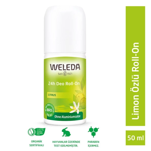 Weleda Limon Özlü Doğal Roll-On Deodorant 50 ml ürün görseli