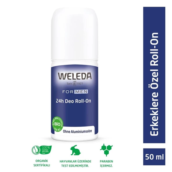 Weleda Erkeklere Özel Doğal Roll-On Deodorant 50 ml ürün görseli