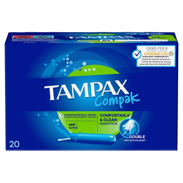 Tampax Compak Tampon Super 20'li ürün görseli
