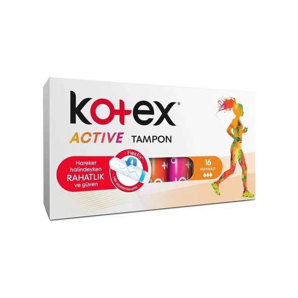 Kotex Active Tampon Normal 16'lı ürün görseli