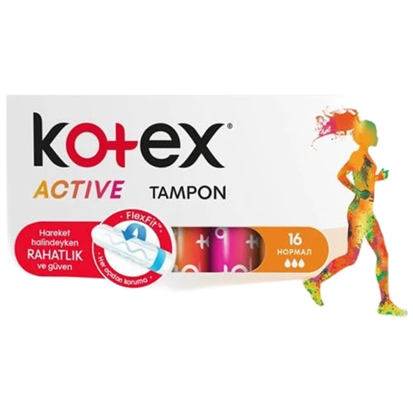 Kotex Active Tampon Normal 16'lı - Resim 2