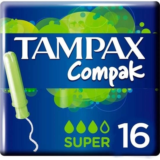 Tampax Compak Tampon Süper 16'lı ürün görseli