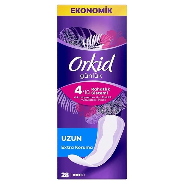 Orkid Günlük Hijyenik Ped Uzun 28'li ürün görseli