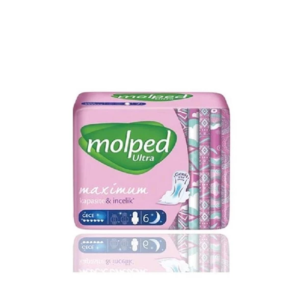 Molped Ultra Gece Kuruluk Kadın Pedi 6'lı ürün görseli