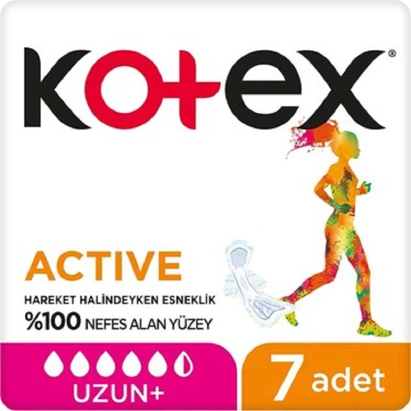 Kotex Activ Plus Uzun Ped 7'li ürün görseli