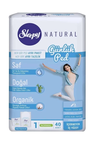 Sleepy Natural Günlük Ped Normal 40'lı - Resim 2