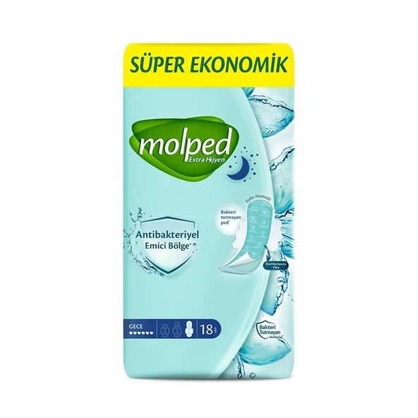 Molped Antibakteriyel Gece 18'li ürün görseli
