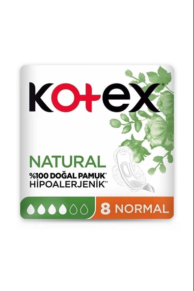Kotex Natural Normal 8'li ürün görseli