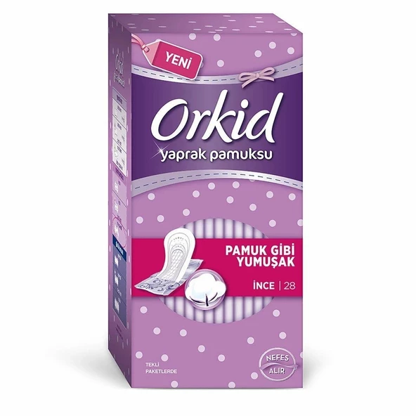 Orkid Günlük Koruma Hijyenik Ped Normal 28'li ürün görseli