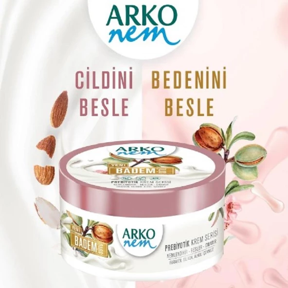 Arko Nem Prebiyotik Krem Serisi Badem Sütü 250 ml - 2