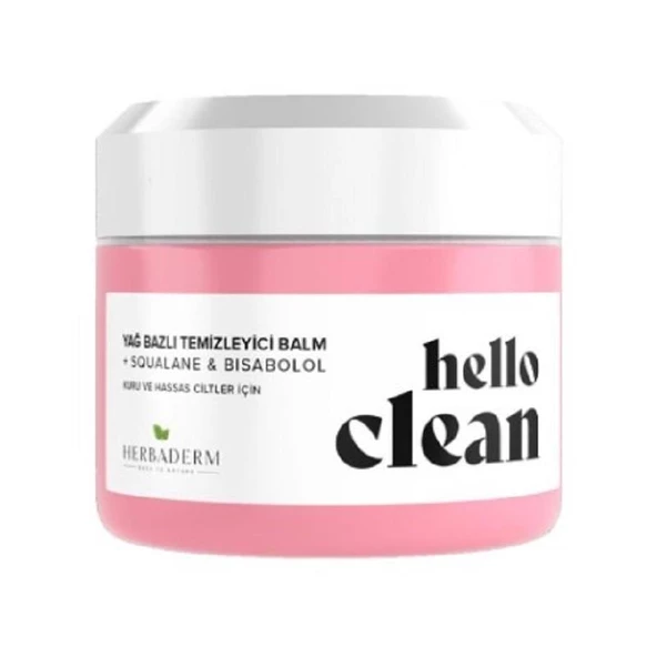 Herbaderm Hello Clean Kuru ve Hassas Ciltler İçin Yağ Bazlı Temizleyici Balm 100 ml ürün görseli