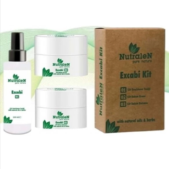 Nutralen Excabi Uyuz Kiti - Tonik 100 ml + Krem 100 ml + Balsam 100 ml