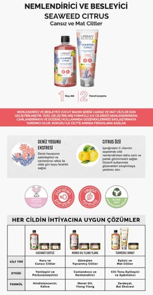 Urban Care Seaweed Citrus Nemlendirici ve Besleyici Vücut Losyonu 250 ml - 5