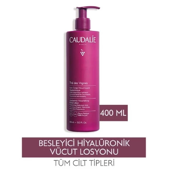 Caudalie The Des Vignes Hyaluronic Nourishing Body Lotion 400 ml - Resim 3