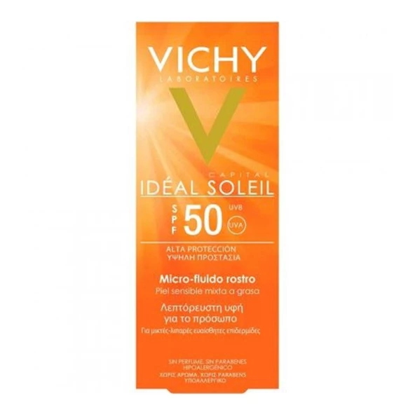 Vichy Capital Ideal Soleil Micro-Fluid Face Güneş Kremi SPF50 40 ml