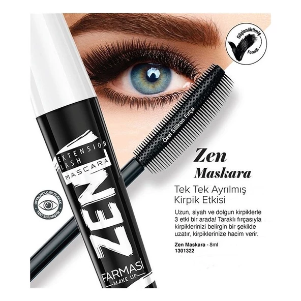 Farmasi Zen Mascara 8 ml ürün görseli