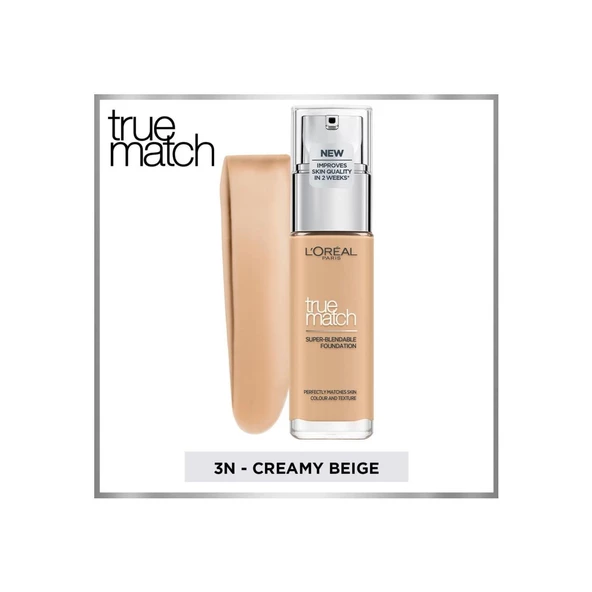 L'Oreal Paris Fondoten True Match 3N - 4