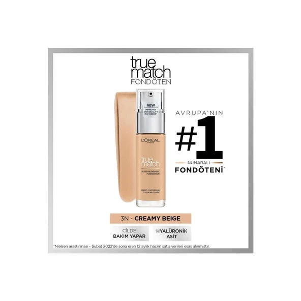 L'Oreal Paris Fondoten True Match 3N