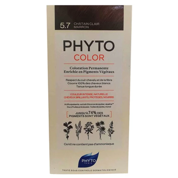 Phyto Color Saç Boyası 5.7 Açık Kestane Bakır - 2