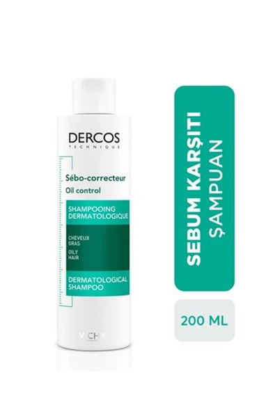 Vichy Dercos Sebo Correcteur Şampuan Sebum Karşıtı 200 ml