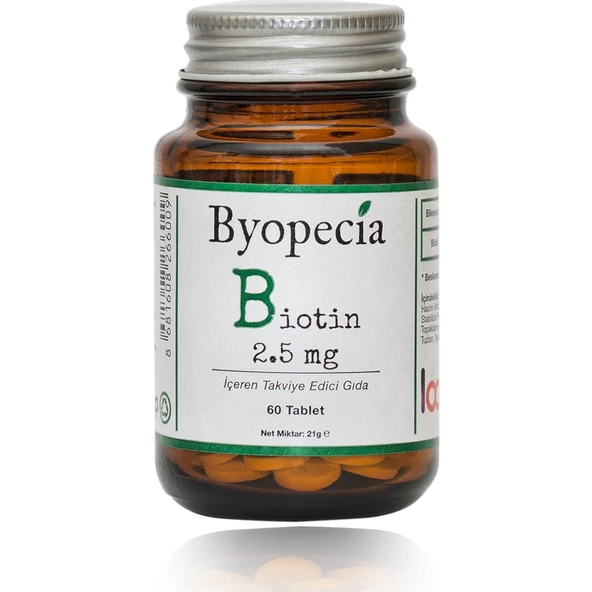 Byopecia Biotin 2,5 mg 60 Tablet ürün görseli