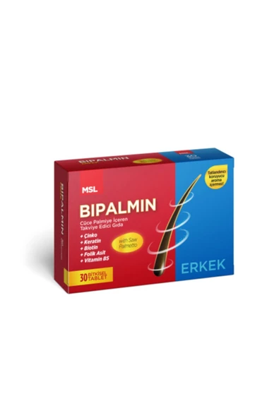 MSL Bipalmin With Saw Palmetto Men Saç Dökülmesi İçin 30 Tablet