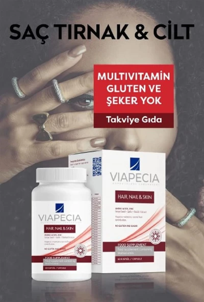 Viapecia Saç Tırnak Cilt Koruma 60 Kapsül - 3