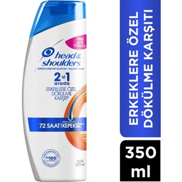 Head & Shoulders Erkeklere Özel 2'si 1 Arada Dökülme Karşıtı Kepeğe Karşı Etkili Şampuan 350 ml