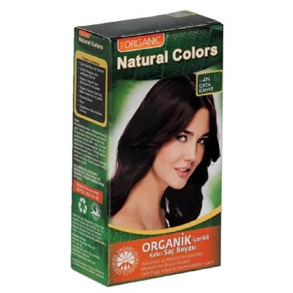 Onc Natural Colors Saç Boyası 4N - Orta Kahve - Resim 2