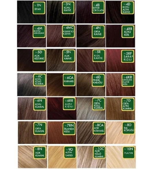 Onc Natural Colors Saç Boyası 7G - Altın Sarısı - 5