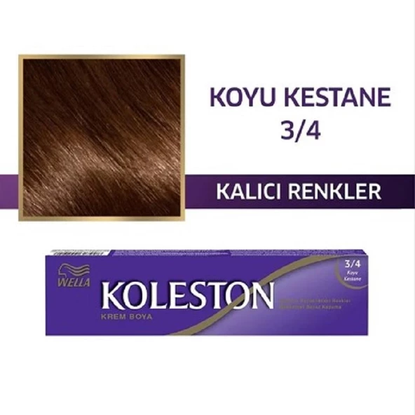 Koleston Tüp Boya 3/4 Koyu Kestane - Resim 2