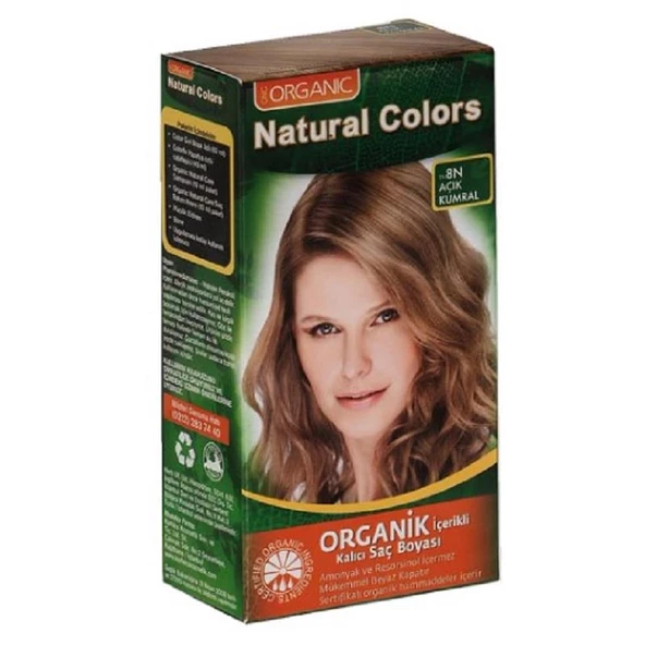 Organic Natural Colors Saç Boyası Açık Kumral 8N