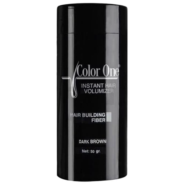 Color One Saç Kapatıcı Fiber Koyu Kahverengi 50 gr - 1