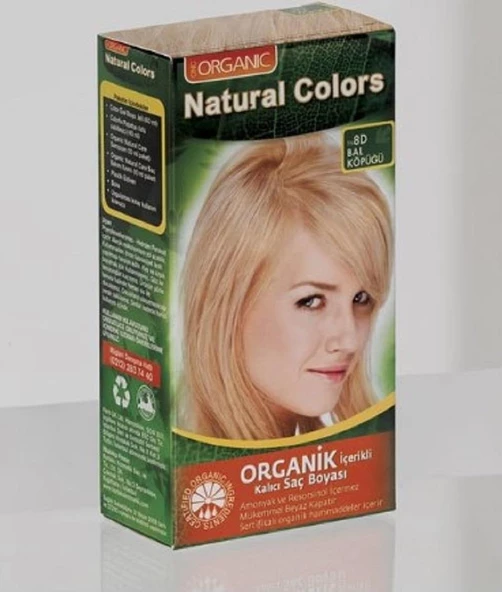 Onc Natural Colors Saç Boyası 8G - Bal Sarısı ürün görseli
