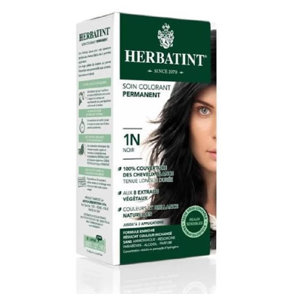 Herbatint Saç Boyası 1N Siyah 150 ml - Resim 2