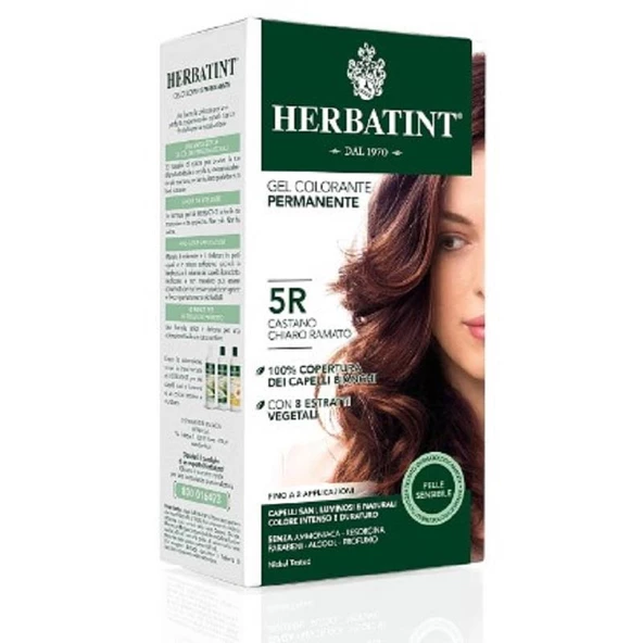 Herbatint Bitkisel Saç Boyası 5R Light Copper Chestnut Açık Bakır Kahve 135 ml - Resim 2