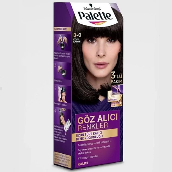 Palette Natural 3-0 Koyu Kahve - Resim 2